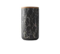 Serbatoio di stoccaggio della frutta secca in chicchi caffè in ceramica, organizzatore for alimenti da cucina con motivo in marmo, barattolo contenitore sigillato for cereali, zucchero for tè(1000ml)