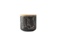 Serbatoio di stoccaggio della frutta secca in chicchi caffè in ceramica, organizzatore for alimenti da cucina con motivo in marmo, barattolo contenitore sigillato for cereali, zucchero for tè(260ml)