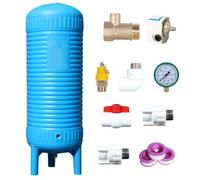 Serbatoio di Stoccaggio Dell'acqua in PE Blu, Serbatoio di Acqua Autopressurizzante Verticale da 80/50/40/30 Galloni, Adatto for Lavanderie/giardini/fattorie(120L/31.7gal)