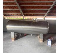 Serbatoio di stoccaggio dell'acqua, serbatoio a pressione orizzontale del pozzo dell'acciaio inossidabile resistente con il lavaggio for la casa, il giardino, la fattoria(100L/26Gal)