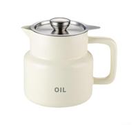 Serbatoio di stoccaggio dell'olio in acciaio inossidabile, con schermo filtro rimovibile, contenitore per grasso da 1,5 l per l'organizzazione dell'olio da cucina