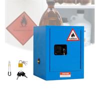 Serbatoio di stoccaggio liquido infiammabile in acciaio antideflagrante, Governo di sicurezza regolabile dello scaffale per uso commerciale, industriale, domestico Blue22 galloni