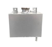 Serbatoio di troppo pieno per radiatore del liquido di raffreddamento in alluminio universale, serbatoio di espansione, bottiglia da 1,8 l, argento Serbatoio Coolant Overflow SERBATOIO ESPANSIONE RA