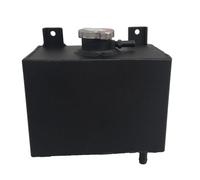 Serbatoio di troppo pieno per radiatore refrigerante in alluminio universale, serbatoio di espansione, bottiglia da 1,8 l, nero