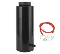 Serbatoio di troppopieno per liquido refrigerante per radiatore da 3x7,5 pollici, bottiglia di troppopieno universale in lega di alluminio con capacità di 800 ml/27 once, (Nera)