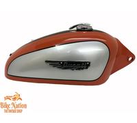 Serbatoio e tappo benzina Ducati 350CC Scrambler argento, arancione e...