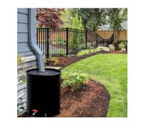 Serbatoio ecologico per pioggia da 750 l, serbatoio portatile con filtro per la raccolta dell'acqua piovana all'aperto, ideale per l'irrigazione del giardino e la conservazione sostenibile dell'acqua