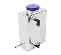 SERBATOIO ESPANSIONE RADIATORE Serbatoio liquido refrigerante per radiatore universale in alluminio da 600 ml Para indicatore di livello Tappo Radiatore(Blue)