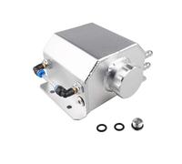 Serbatoio Espansione Serbatoio Di Raccolta Dell'olio In Alluminio Da 1 Litro Con Tappo Di Scarico Sfiato Stile Universale(Silver)