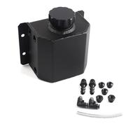 Serbatoio Espansione Serbatoio Di Raccolta Dell'olio In Alluminio Da 1 Litro Con Tappo Di Scarico Sfiato Stile Universale(Black)