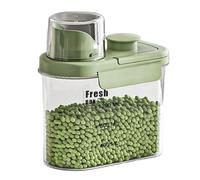 Serbatoio for cereali da cucina di grande capacità for uso domestico, secchio for farina e for riso a prova umidità, stoccaggio sigillato(Cream white-2800 ml)