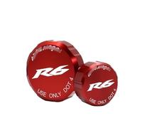 Serbatoio Freno Anteriore Copertina Per YZF R6 YZFR6 YZF-R6 2010-2021 2019 Moto Di Alluminio CNC Posteriore Anteriore Freno Fluido Tappo Serbatoio Coperchio Del Cilindro