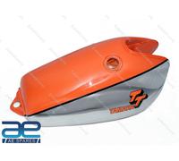 Serbatoio Gasolio Acciaio Cromo E Arancione Per Yamaha Xt500 Tt500 Modello 1977