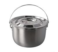 Serbatoio in acciaio inox con coperchio sicuro e filtro a rete fine per la conservazione e la separazione dell'olio (2,3 L)