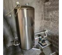 Serbatoio in Acciaio Inox per Booster d'Acqua di Pozzo Interno, Serbatoi A Pressione d'Acqua per Pompa d'Acqua/pozzo, Contenitori Verticali A Vescica di Stoccaggio dell'Acqua, 50x115cm (200L/53 Gal)