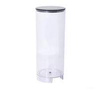 Serbatoio in plastica per acqua e caffè, 1,7 l, corpo trasparente | Forma cilindrica elegante, arredamento moderno della cucina, colore bianco e nero, ingombro compatto