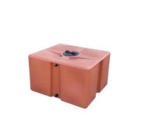 Serbatoio in Polietilene per Acqua Parallelepipedo Rettangolare Basso 500 Litri Colore Terracotta Made in Italy