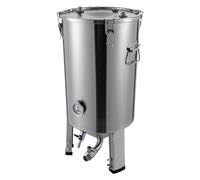 Serbatoio ospite a pressione in acciaio inox, conico, fermentatore, sigillatura di birra, refrigeratore conico, birra domestica, con scala rubinetto di scarico, riduzione del fango, tubo ospite, tre