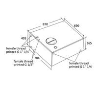 Serbatoio per acqua 240 l - 1 PZ Osculati - 52.195.22 - 5219522