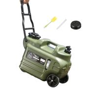 Serbatoio per Acqua con Ruote - 28 Litri Secchio con Manico Pieghevole,Tanica per Acqua con Rubinetto - per Viaggi Stradali Escursionismo Picnic Campeggio Emergenze Giardino