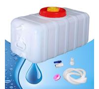 Serbatoio per Acqua in HDPE Resistente Senza BPA - Contenitore d'Acqua multicalibro a Tenuta stagna con Struttura AntiGraffio per Camper, Campeggio ed emergenze(Size:120L)