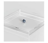 Serbatoio per acqua poco profonda, serbatoio per acqua poco profonda, vassoio per fotografia, oggetti di scena per posare foto, riprese pubblicitarie cosmetiche (0,3 cm, trasparente, 15 x 15 x 10 cm)