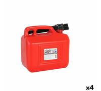 Serbatoio per Carburante con Imbuto Continental Self Rosso 5 L [4 Unità] 5 L