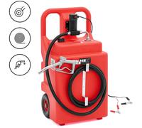 MSW MSW-PFT-120-D Serbatoio per carburante portatile - Con pompa elettrica, erogatore e ruote - 120 l - 37 l/min
