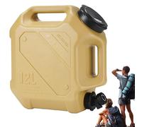 Serbatoio per contenitore 'acqua da campeggio - portatile, dispenser per esterni da 12 litri di grande capacità, resistente e a tenuta stagna | Comodo rubinetto Easy Pour Carry Soluzione At