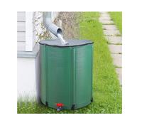 Serbatoio per la raccolta dell'acqua piovana, Barile antipioggia pieghevole nero e verde 50-1350 l(Green,380L)