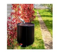 Serbatoio per la raccolta dell'acqua piovana, Barile da pioggia portatile pieghevole multicolore con dimensioni multiple giardino for esterni(Noir,160L)
