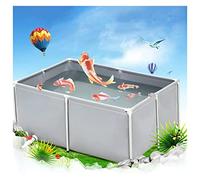 Serbatoio per pesci da esterno con supporto, staffe in acciaio zincato, grande serbatoio dell'acqua per piscina, acquario, piscina