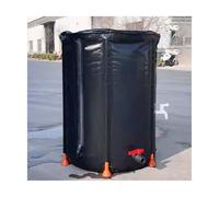 Serbatoio pieghevole ecologico in PVC da 200 litri per la raccolta dell'acqua piovana sostenibile Barile di pioggia nero per soluzioni di conservazione dell'acqua del giardino