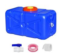 Serbatoio portatile for acqua blu da 80-200 litri con rubinetto e tubo flessibile, contenitore for lo stoccaggio dell'acqua(200L/52.8gal)