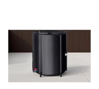 Serbatoio portatile per acqua piovana da 200 l, resistente agli strappi, per uso multi-scenario, grande capacità, colore: nero