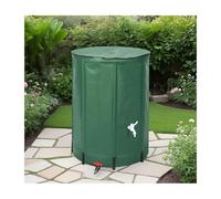 Serbatoio portatile per la raccolta dell'acqua piovana da 1000 l, soluzione pieghevole per la conservazione dell'acqua verde a prova di perdite e tenuta termica, perfetta per uso esterno in giardino e