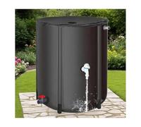Serbatoio portatile per la raccolta dell'acqua piovana da 500 l, pieghevole, a prova di perdite, termosigillato, facile da riporre e trasportare, ideale per giardinaggio e approvvigionamento idrico di