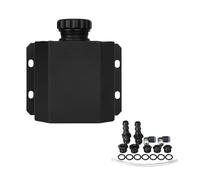 Serbatoio Refrigerante Espansione Serbatoio Sfiato Olio In Alluminio Da 1L/2L Serbatoio Troppo Pieno Radiatore Liquido Raffreddamento Serbatoio Sfiato Olio Carburante E Benzina(1L Black)