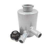 Serbatoio refrigerante Serbatoio Coolant Overflow Bocchettone di riempimento e tappo universale per radiatore in alluminio, serbatoio di espansione per troppo pieno del refrigerante