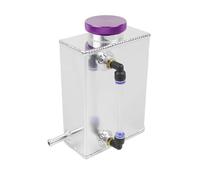 Serbatoio refrigerante Serbatoio di Espansione Serbatoio refrigerante universale per radiatore in alluminio da 600 ml con indicatore di livello(Purple)