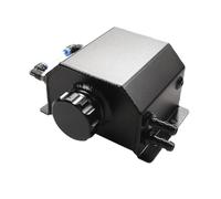 Serbatoio refrigerante Serbatoio Di Troppo Pieno Universale In Alluminio Da 1L/2L Per Radiatore Liquido Raffreddamento Motore Contenitore Raccolta Dell'olio Serbatoio compensazione(CN-1L-Black)