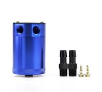 Serbatoio Refrigerante Tanica Recupero Olio Universale 300 Ml Due Fori Serbatoio Compatto Alluminio Deflettori Carburante 2 Porte Bollitore Traspirante Vaso Espansione Liquido(Blue)