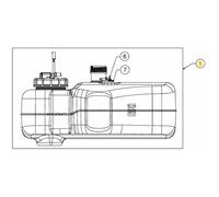 Serbatoio senza tappo per motori EFI ORIGINALE MTD 651-06556A