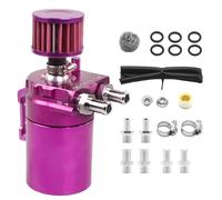 Serbatoio separatore 'olio per autoveicoli, tanica di sfiato in metallo da 300 ml, filtro 'aria integrato e inserto in rete in acciaio per un efficiente riciclaggio dei gas e una migliore