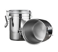 Serbatoio Sigillato in Acciaio Inossidabile, Che È di Lunga Durata e Può Mantenere Il Cibo Asciutto, Varie Funzioni Contenitore per Alimenti Sigillati per Conservare Caffè (10 * 10,5 cm)
