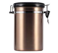Serbatoio Sigillato Per Caffè, 7,3 X 4,7 Pollici in Acciaio Inossidabile con Coperchio Chicco di Caffè Barattolo di Stoccaggio Per Tè Serbatoi con Fibbia di Tenuta Contenitore Per Tè Per Uso(oro)