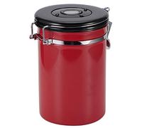 Serbatoio Sigillato Per Caffè, 7,3 X 4,7 Pollici in Acciaio Inossidabile con Coperchio Chicco di Caffè Barattolo di Stoccaggio Per Tè Serbatoi con Fibbia di Tenuta Contenitore Per Tè Per Uso(rosso)
