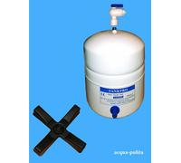 Serbatoio Tanica Metallo Accumulo Acqua 2 GPD Bianco Depuratore Osmosi Inversa