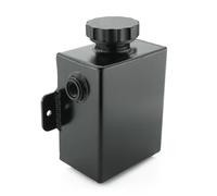 Serbatoio Troppo Pieno Universale Radiatore Alluminio Lucidato 1.2 L Serbatoio Espansione Liquido Raffreddamento Del Radiatore Serbatoio Dell'acqua Di Raffreddamento radiatore dell'acqua moto(Black)