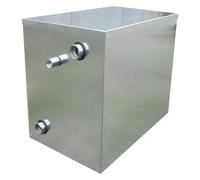 Serbatoio Vaso di Espanzione Zincato 30 Litri - Misure base 41 x 26 cm - h.31 cm